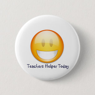 Leerkrachten Helper! Ronde Button 5,7 Cm