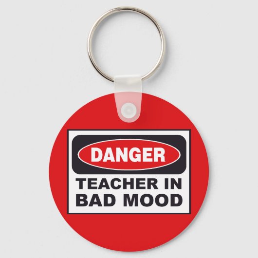 Leerkrachten in Bad Mood Sleutelhanger (Voorkant)