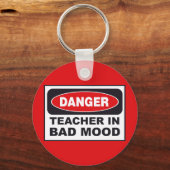 Leerkrachten in Bad Mood Sleutelhanger (Voorkant)