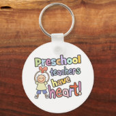 Leerkrachten in de voorschoolse school hebben een  sleutelhanger (Voorkant)