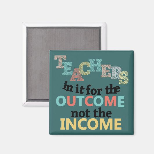 Leerkrachten in het project voor het resultaat magneet (Voorkant / Achterkant)
