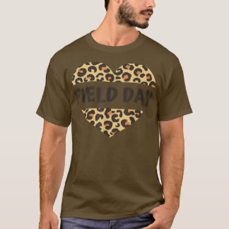 Leerkrachten in het veld dag leopard hart laatste  t-shirt
