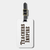 Leerkrachten Inspire Bagagelabel (Voorkant verticaal)