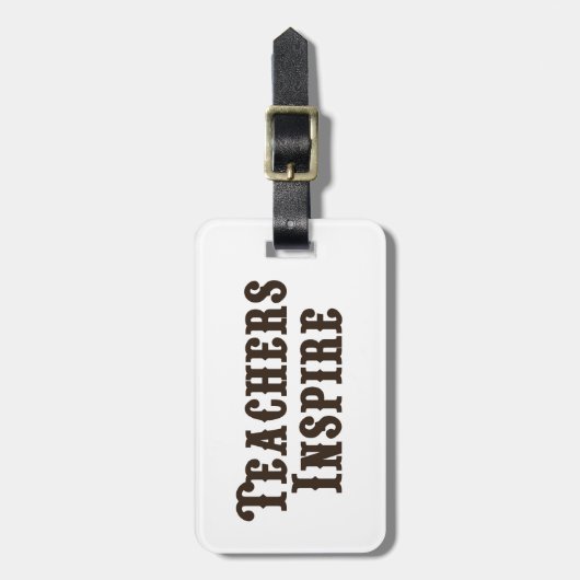 Leerkrachten Inspire Bagagelabel (Voorkant verticaal)
