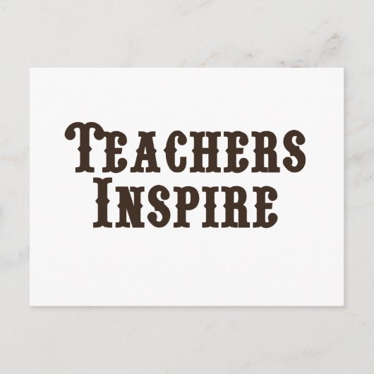 Leerkrachten Inspire Briefkaart (Voorkant)