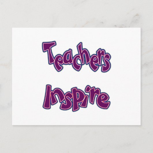 Leerkrachten Inspire Briefkaart (Voorkant)