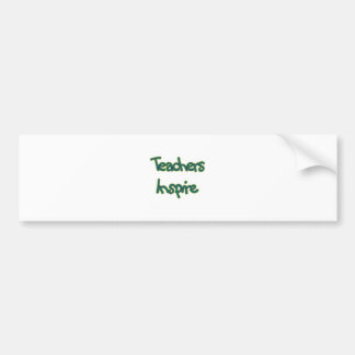 Leerkrachten Inspire (groen) Bumpersticker