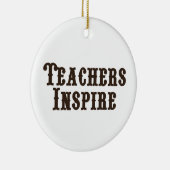 Leerkrachten Inspire Keramisch Ornament (Rechts)