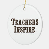 Leerkrachten Inspire Keramisch Ornament (Links)