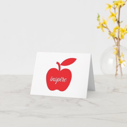 Leerkrachten Inspire Notecard Kaart (Gele Bloem)