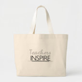 Leerkrachten Inspire-overhemden en -cadeautjes Grote Tote Bag (Voorkant)