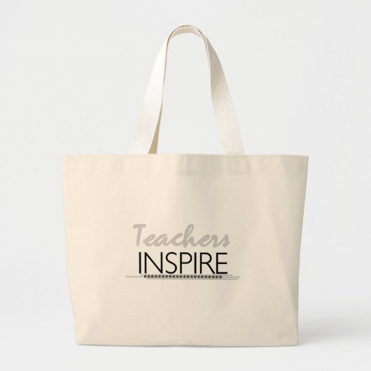 Leerkrachten Inspire-overhemden en -cadeautjes Grote Tote Bag (Voorkant)