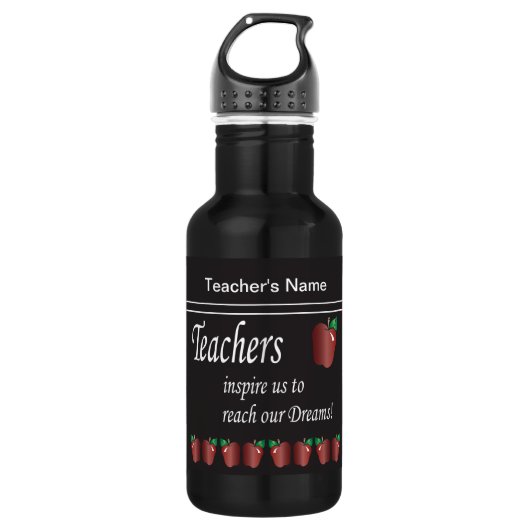 Leerkrachten inspireren ons | Leraar Waterfles (Voorkant)