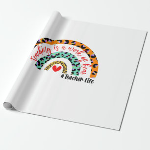 Leerkrachten Kunstonderwijs is een kunstwerk Cadeaupapier