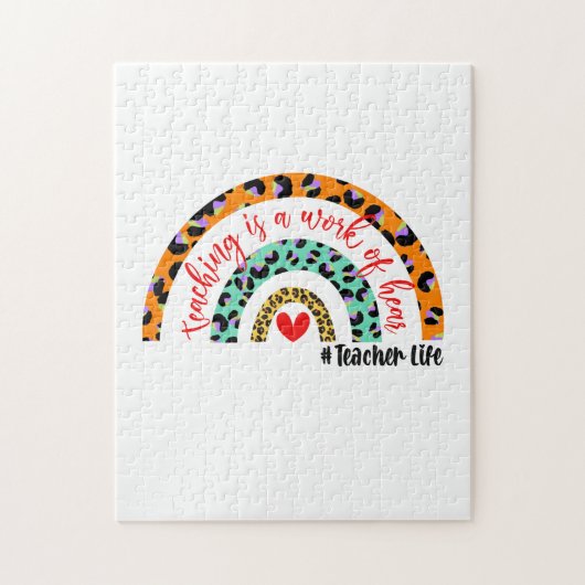 Leerkrachten Kunstonderwijs is een kunstwerk Legpuzzel (Verticaal)