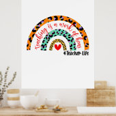 Leerkrachten Kunstonderwijs is een kunstwerk Poster (Keuken)