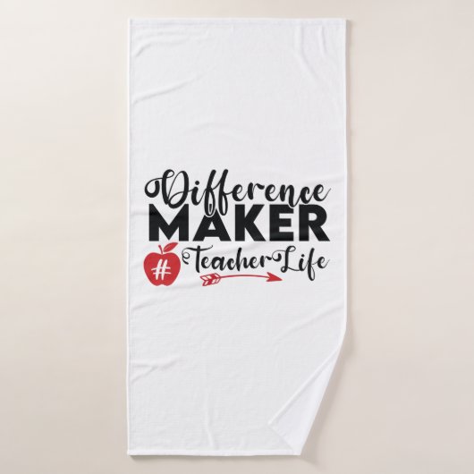 Leerkrachten Kunstverschil Trekker Leerleven Badhanddoek (Badhanddoek)
