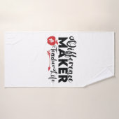 Leerkrachten Kunstverschil Trekker Leerleven Badhanddoek (Badhanddoek)