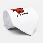 Leerkrachten leren van studenten stropdas (Opgerold)