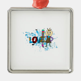 Leerkrachten Liefde Leren Metalen Ornament