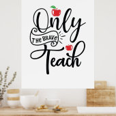 Leerkrachten maken alleen deel uit van de braveler poster (Keuken)