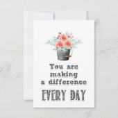 Leerkrachten maken een verschil bedankkaart (Voorkant)