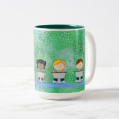 Leerkrachten Mok met jonge studenten (Voorkant rechts)