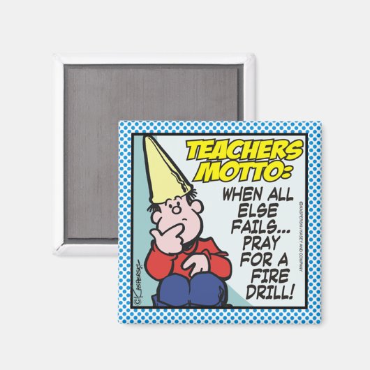 Leerkrachten Motto Magneet (Voorkant / Achterkant)