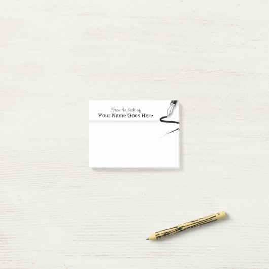 Leerkrachten naam organisator van notitieboekjes post-it® notes (Op bureau)