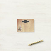 Leerkrachten Naam  papier | Aangepaste boomkorren Post-it® Notes (Op bureau)