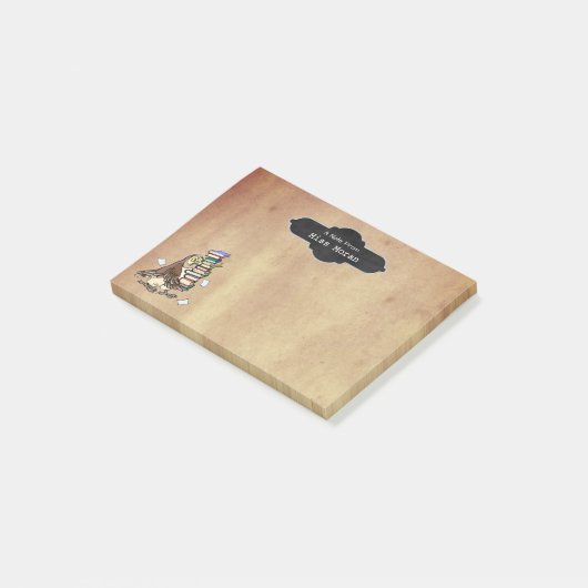 Leerkrachten Naam  papier | Aangepaste boomkorren Post-it® Notes (Schuin)