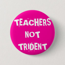 Leerkrachten niet getrident ronde button 5,7 cm