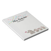 Leerkrachten notitieblok-olifant notitieblok (Schuin)