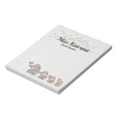 Leerkrachten notitieblok-olifant notitieblok (Linkerzijde)