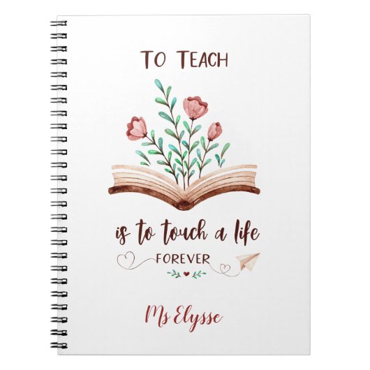 Leerkrachten Notitieboeken - Tik op een leven voor (Voorkant)