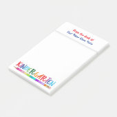 Leerkrachten op de kleuterschool: potlood DIY Post-it® Notes (Schuin)