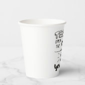 Leerkrachten openen de deur die u zelf binnengaat papieren bekers (Voorkant)