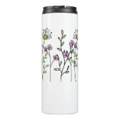 Leerkrachten Plant | Bloemen met de naam van de le Thermosbeker (Achterkant)