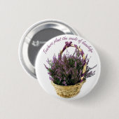 Leerkrachten Plant Seeds Lavender Ronde Button 5,7 Cm (Voorkant /achterkant)