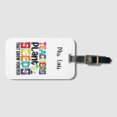 Leerkrachten Plant zaaigoed dat eeuwig groeit Bagagelabel (Voorkant (horizontaal))