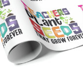 Leerkrachten Plant zaaigoed dat eeuwig groeit Cadeaupapier (Rol Hoek)