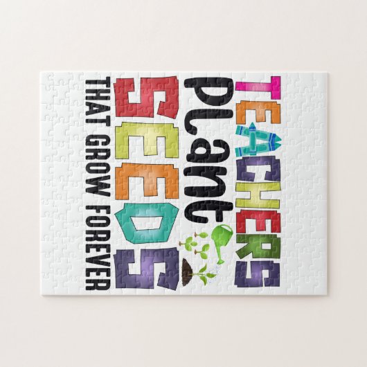 Leerkrachten Plant zaaigoed dat eeuwig groeit Legpuzzel (Horizontaal)