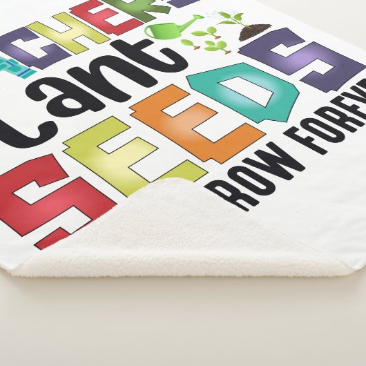 Leerkrachten Plant zaaigoed dat eeuwig groeit Sherpa Deken (3/4)