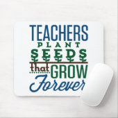 Leerkrachten Plant zaaigoed dat voor altijd leerkr Muismat (Met muis)