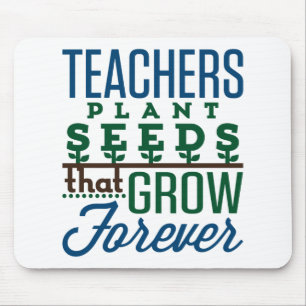 Leerkrachten Plant zaaigoed dat voor altijd leerkr Muismat