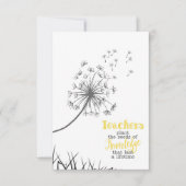 Leerkrachten Planten het kenniszaad Bedankkaart (Voorkant)