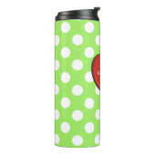 Leerkrachten Polka Dot Custom Thermal Tumbler Thermosbeker (Gedraaid links)