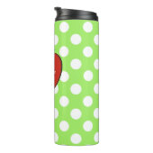 Leerkrachten Polka Dot Custom Thermal Tumbler Thermosbeker (Geroteerd rechts)