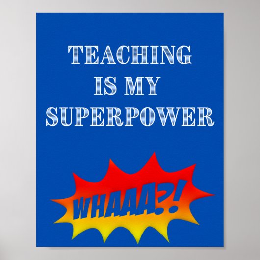 Leerkrachten Poster (Voorkant)