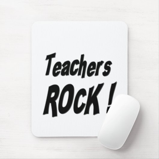 Leerkrachten Rock! Mousepad Muismat (Met muis)